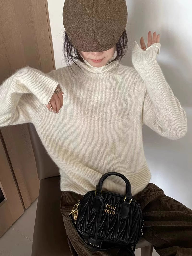 Cashmere Elegance Turtleneck Sweater