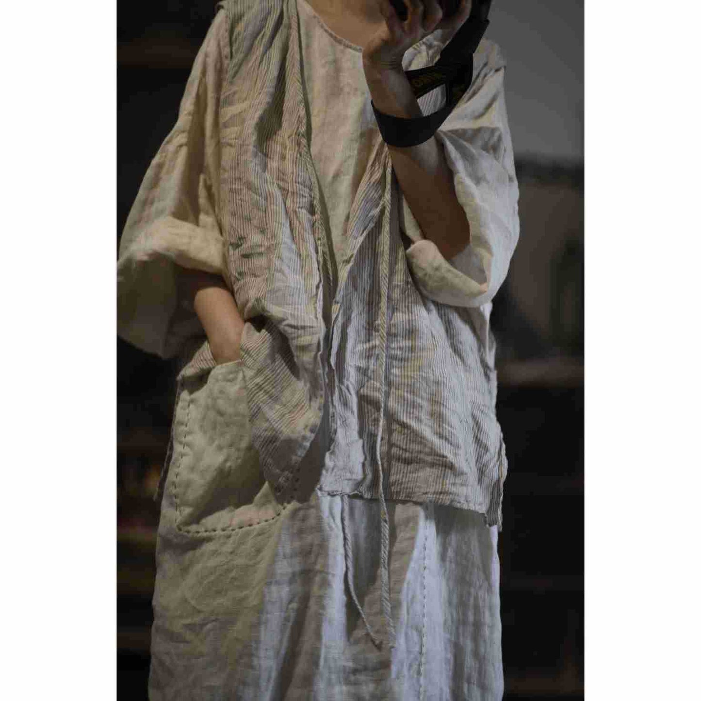 Washed Rami Oversized Tunic