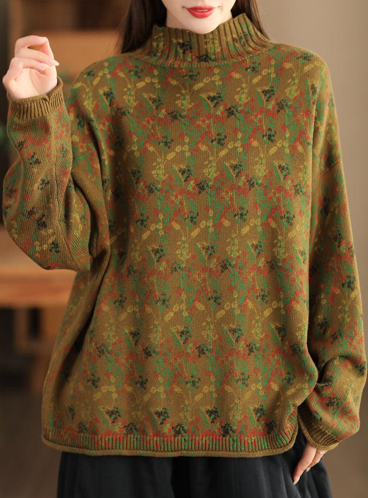 Vintage Blossom Knit Sweater