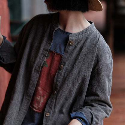 Vintage Grace Cotton Linen Coat