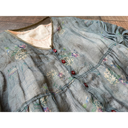 Vintage Breeze Ramie Blouse