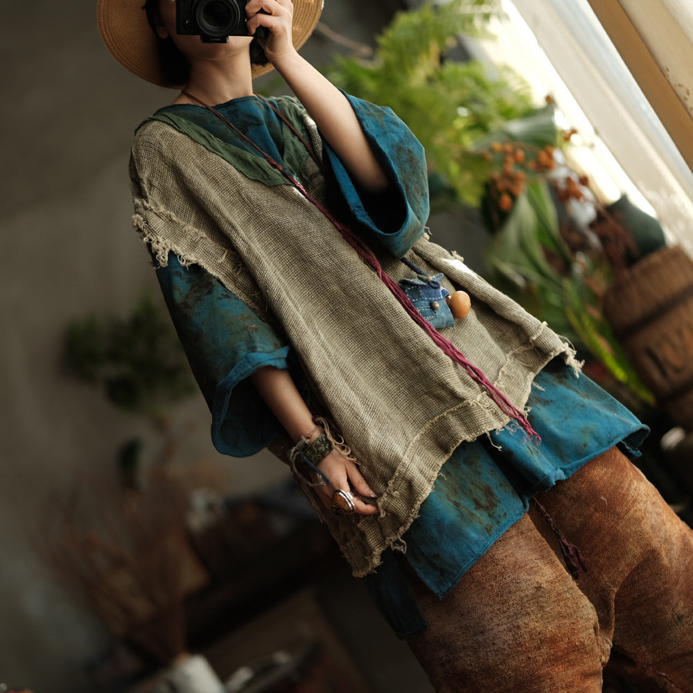 Artisan Linen Layered Top
