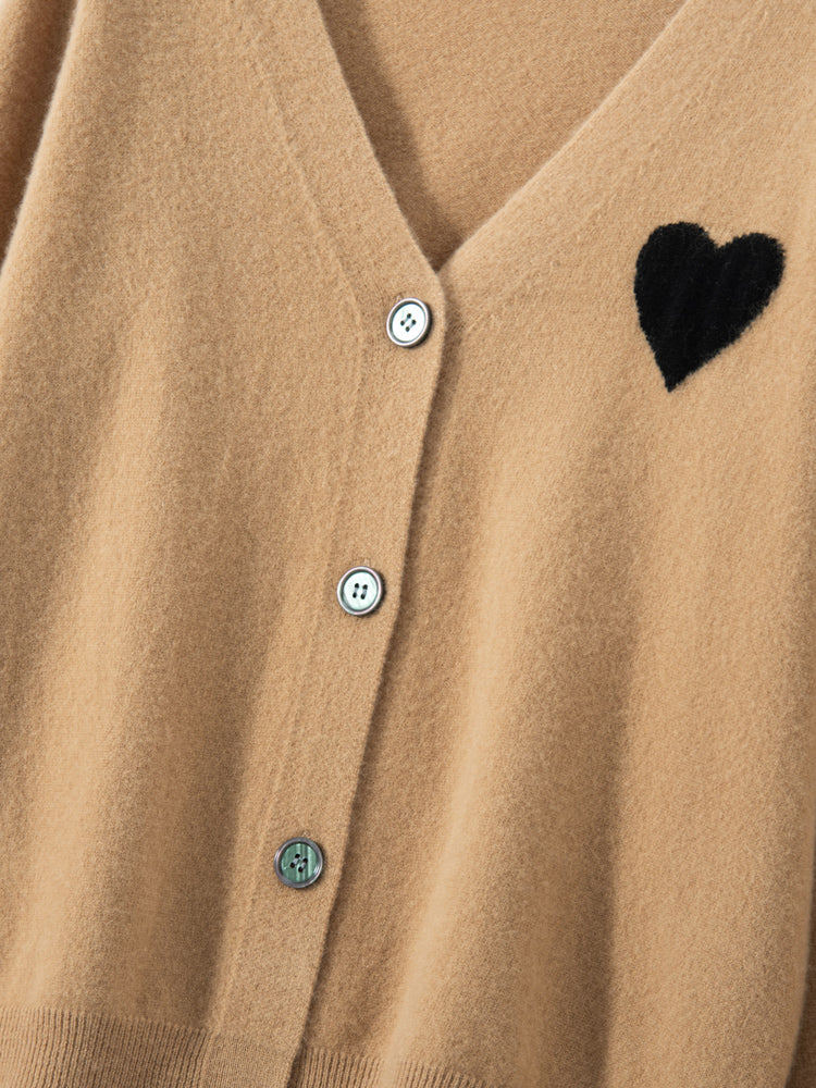 Heartline Cashmere Cardigan