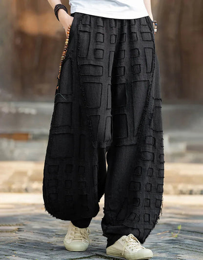 Linen Ramie Harem Pants - Boho Summer Trousers