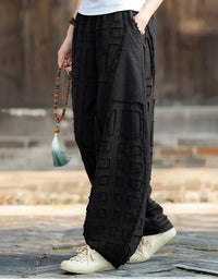 Linen Ramie Harem Pants - Boho Summer Trousers