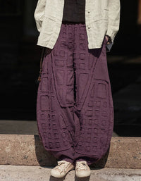 Linen Ramie Harem Pants - Boho Summer Trousers