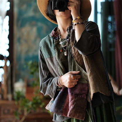 Vintage Patchwork Wrap Vest