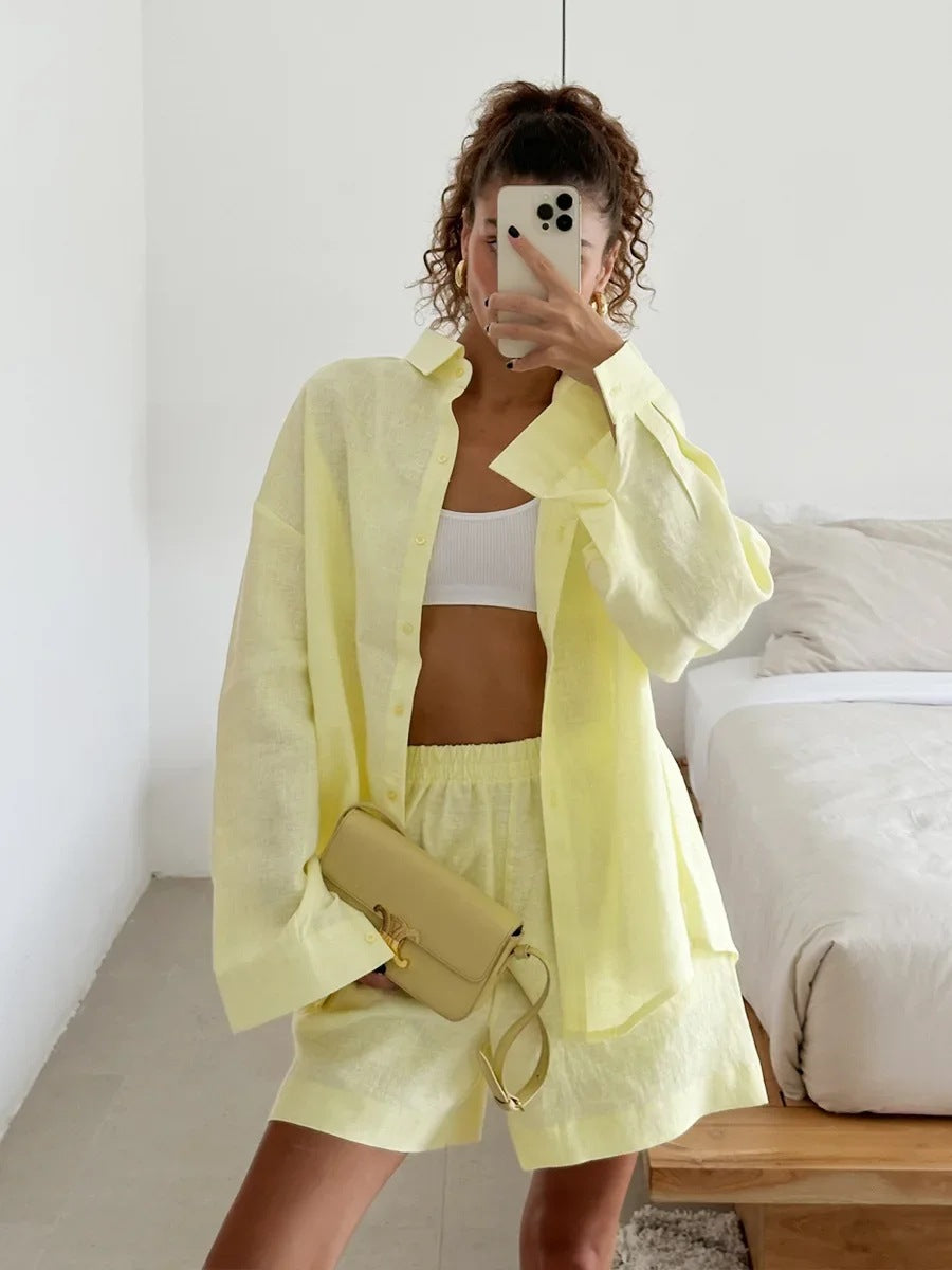 Luna Cotton Shorts Set