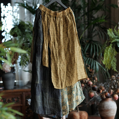 Vintage Nomad Patchwork Ramie Pants
