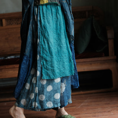 Vintage Sora Patchwork Ramie Pants