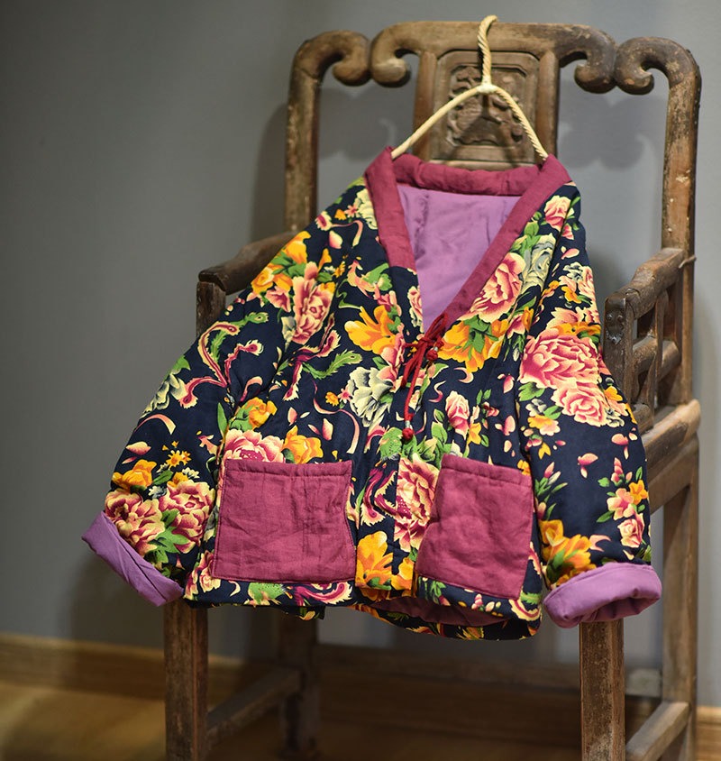 Vintage Patchwork Quilted Floral Jacket
