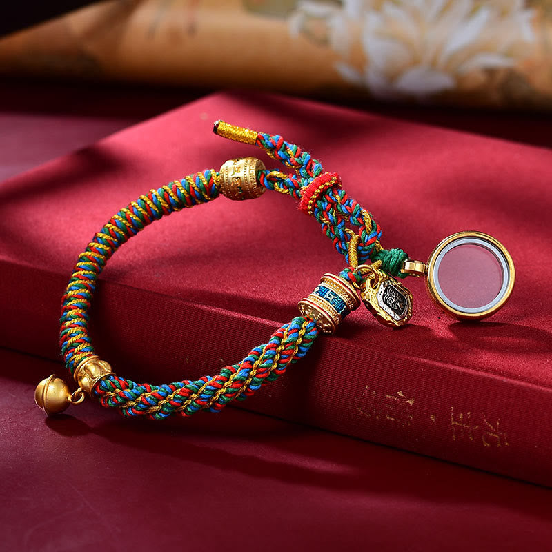 Pulsera Tibetana Om Mani Padme Hum con Amuleto Zakiram
