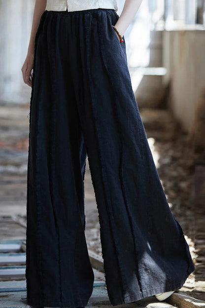 Linen Cotton Boho Skirt Pants