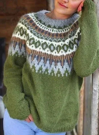 Vintage Deer Cozy Sweater