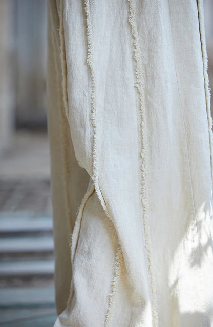 Linen Cotton Boho Skirt Pants
