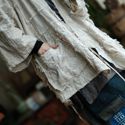 Yuki Linen Cotton Hanfu Jacket – relaxed silhouette