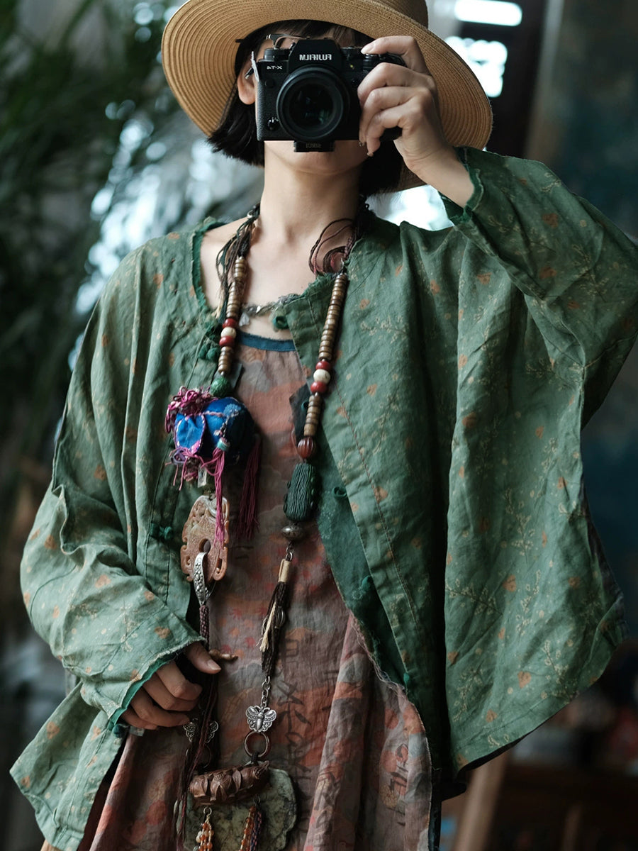 Meadow Muse Floral Ramie Blouse
