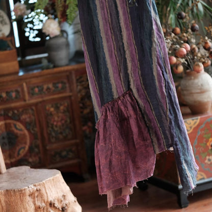 Vesper Raw-Edge Ramie Maxi Dress – view 10