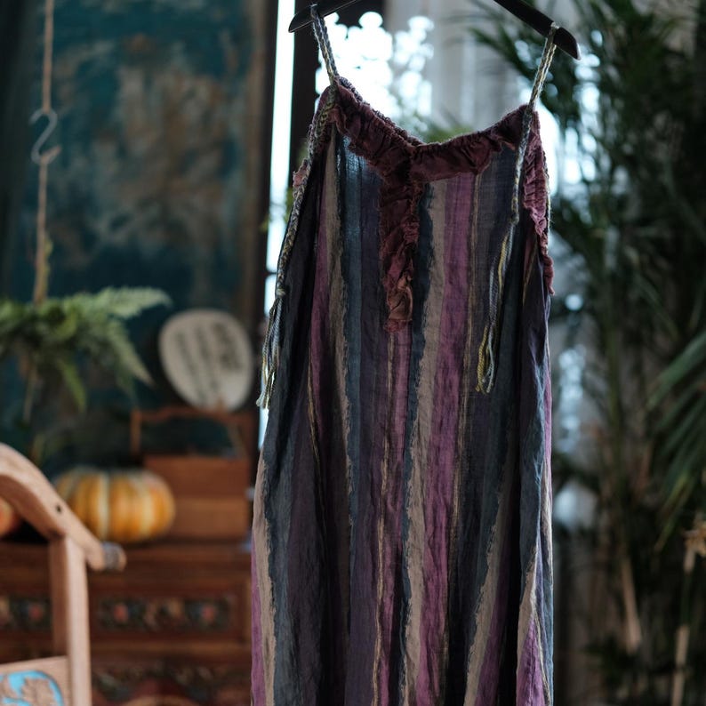 Vesper Raw-Edge Ramie Maxi Dress – view 11