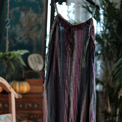 Vesper Raw-Edge Ramie Maxi Dress – view 11