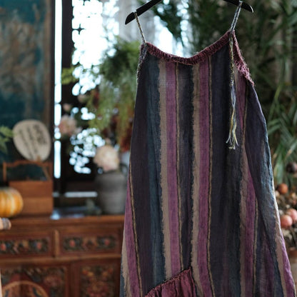 Vesper Raw-Edge Ramie Maxi Dress – view 12