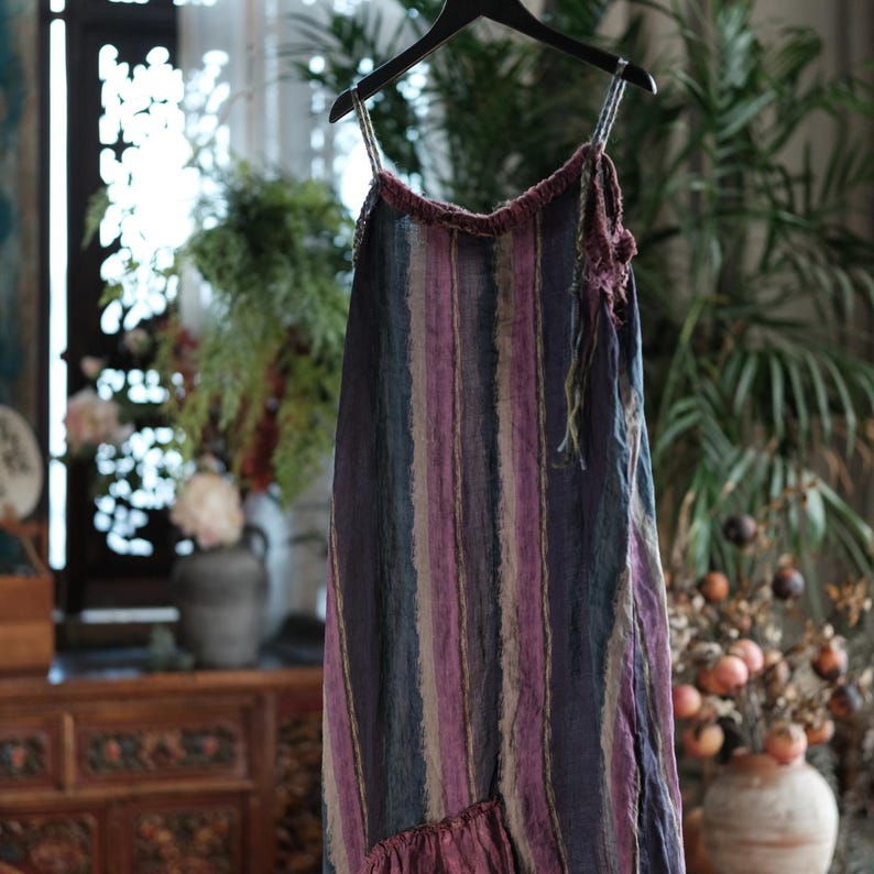 Vesper Raw-Edge Ramie Maxi Dress – view 14