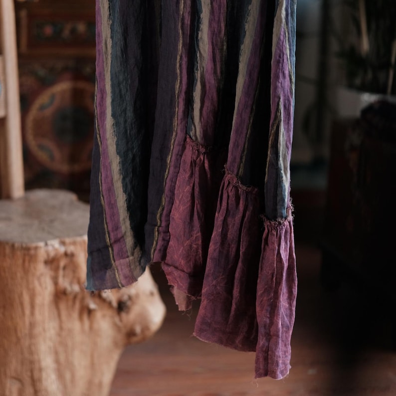 Vesper Raw-Edge Ramie Maxi Dress – view 16