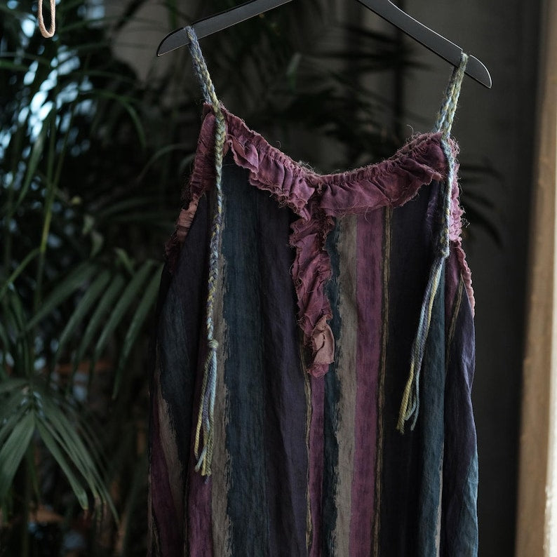 Vesper Raw-Edge Ramie Maxi Dress – view 3