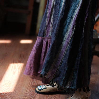 Vesper Raw-Edge Ramie Maxi Dress – view 7